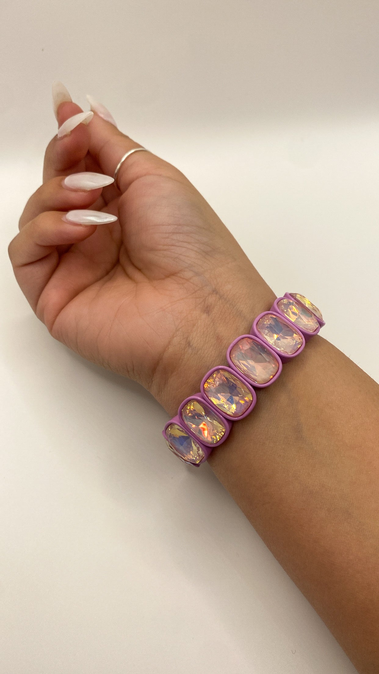 Violet Candy Gem Bracelet