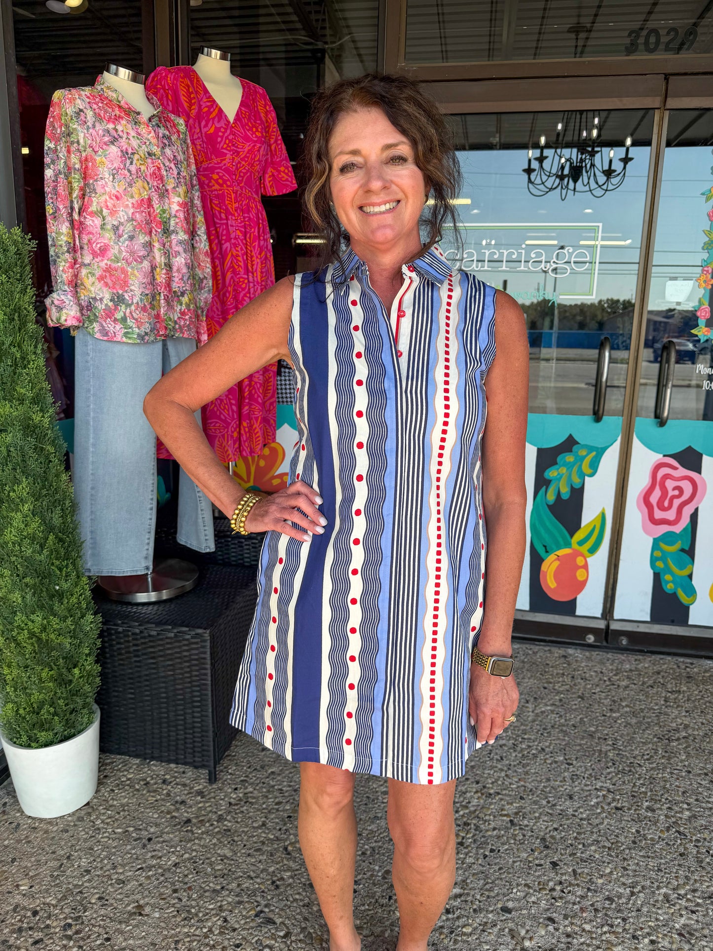 Liberty Stripe Jules Dress