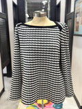 Black & White Striped Top