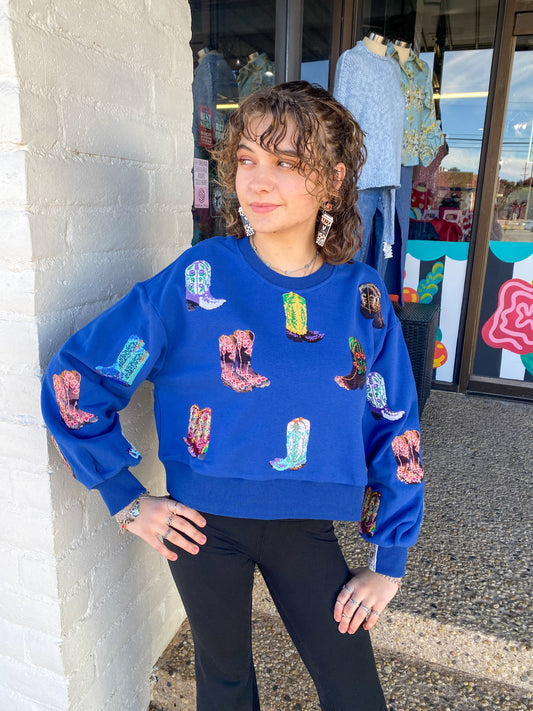 Cowboy Boot Sweatshirt