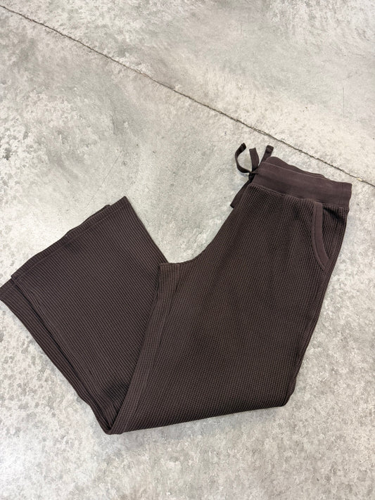 Chocolate Stowe Waffle Lounge Pants