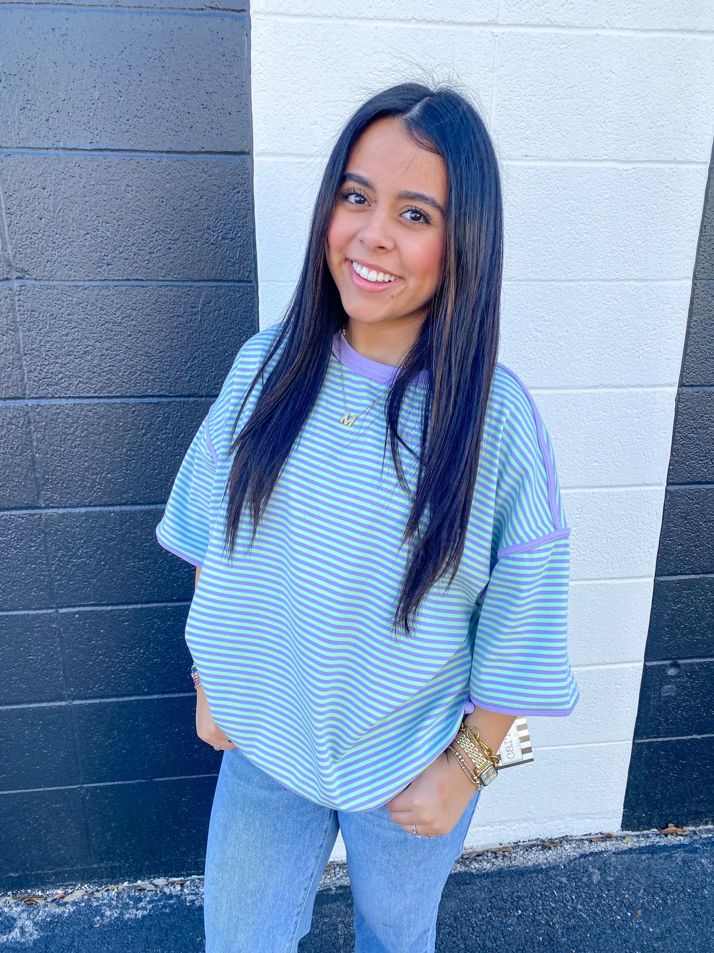 Stripe Knit Top