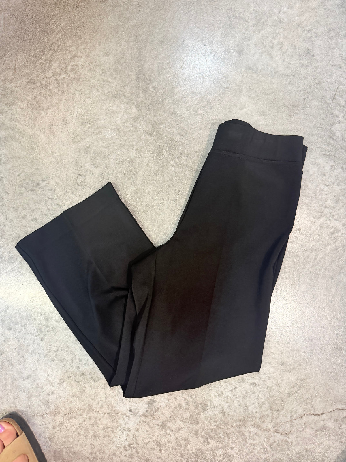 Black Wide Leg Crop Pant