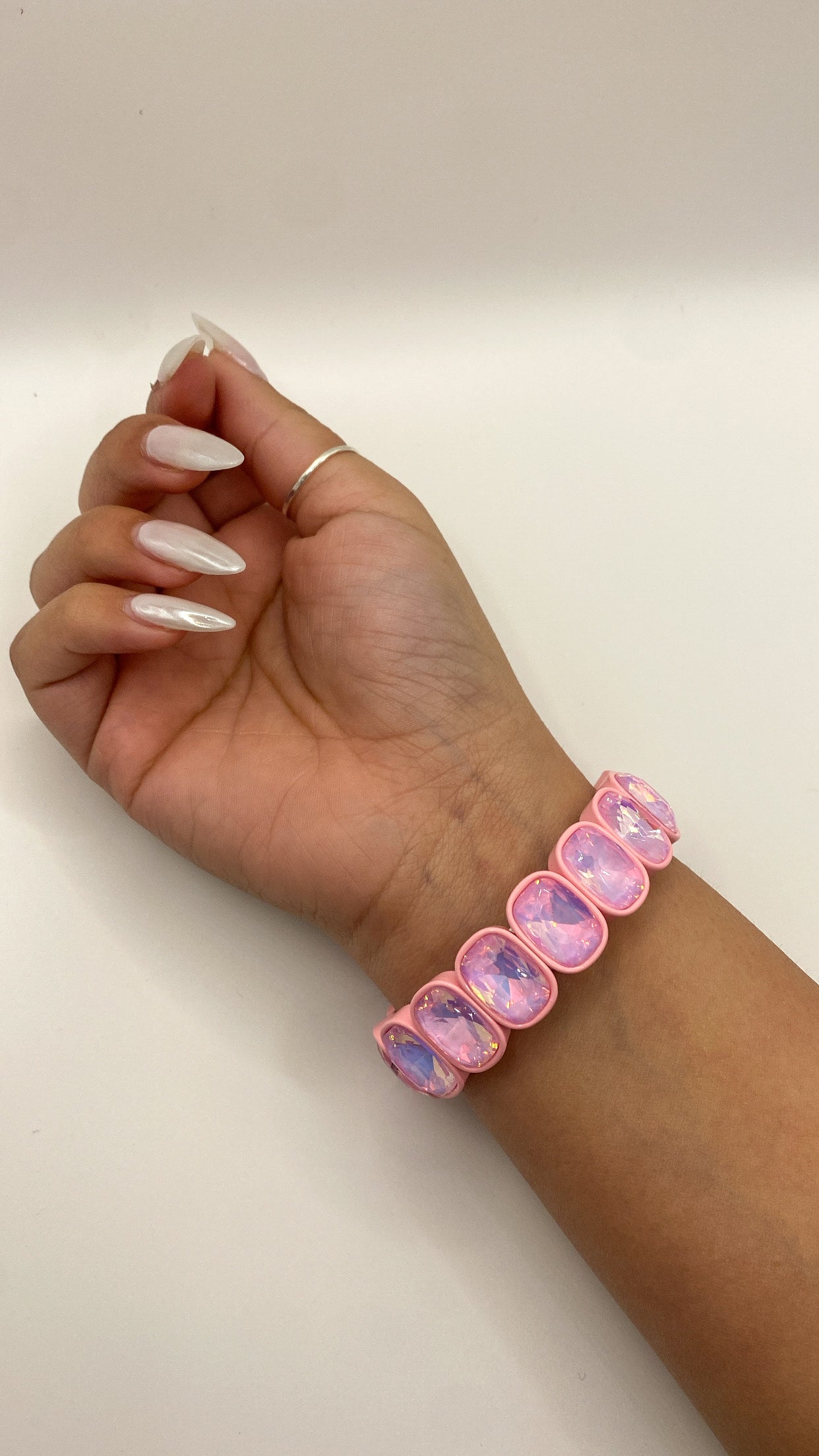 Pink Candy Gem Bracelet