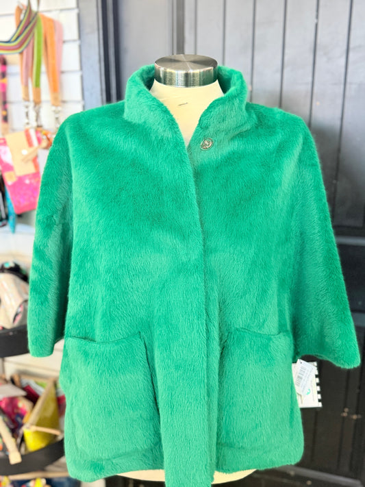 Pine Faux Fur Capelet
