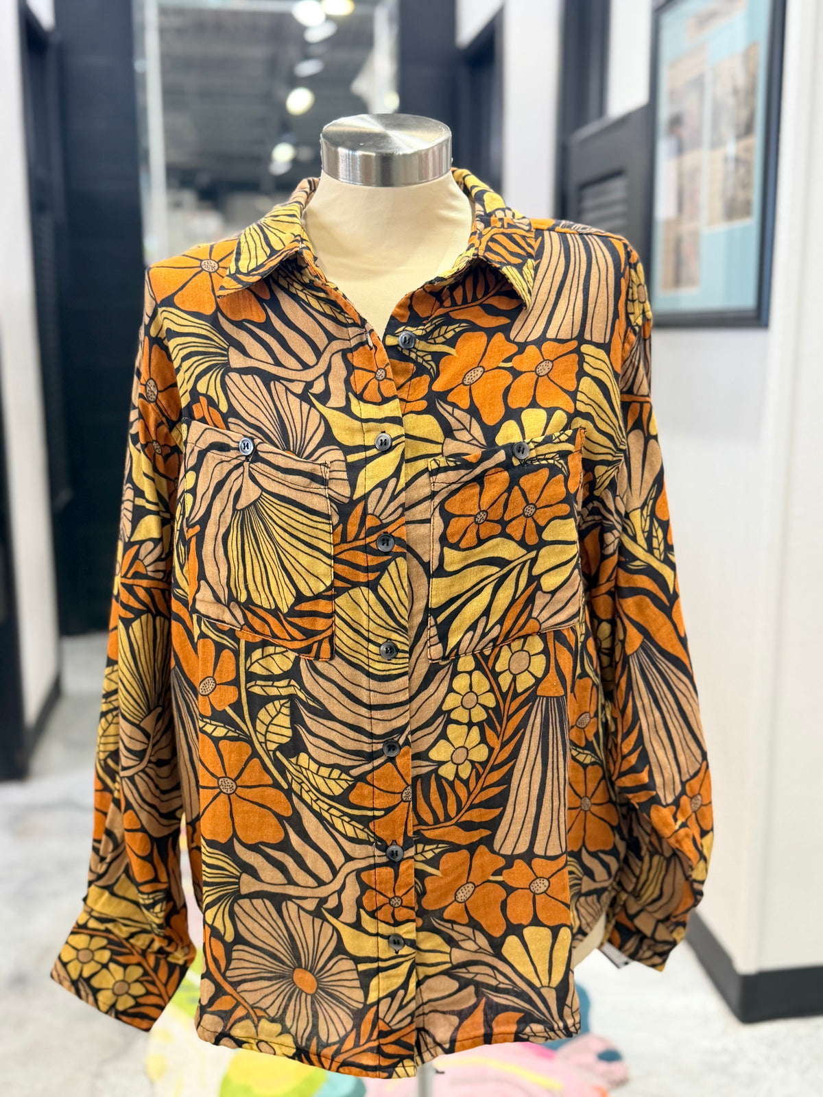 Mod Flower Camp Shirt