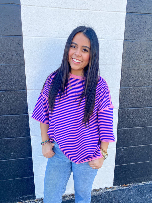 Stripe Knit Top