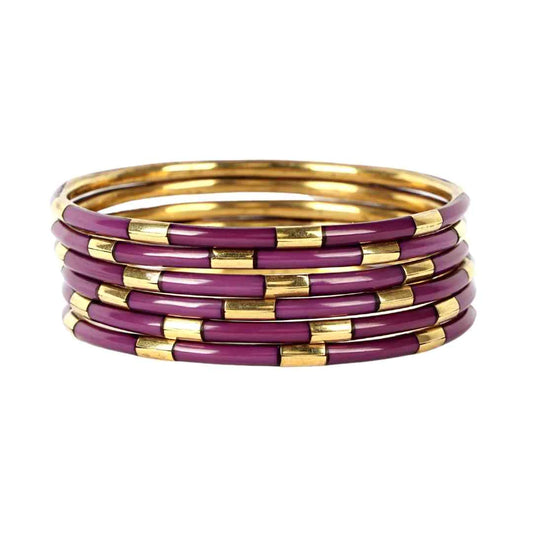 Veda Amethyst Bangles