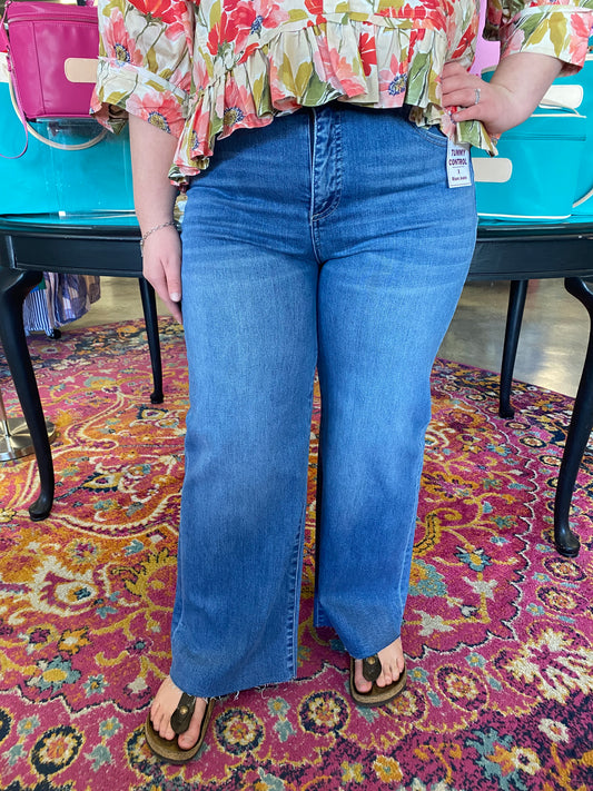 High Rise Crop Wide Leg