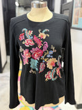 Tazari Contrast Seam Waffle Top