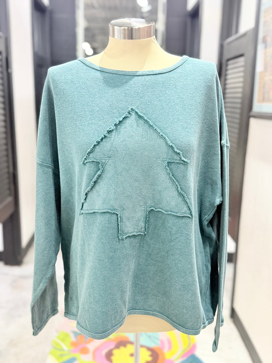 Forest Green Tree Sweatshirt
