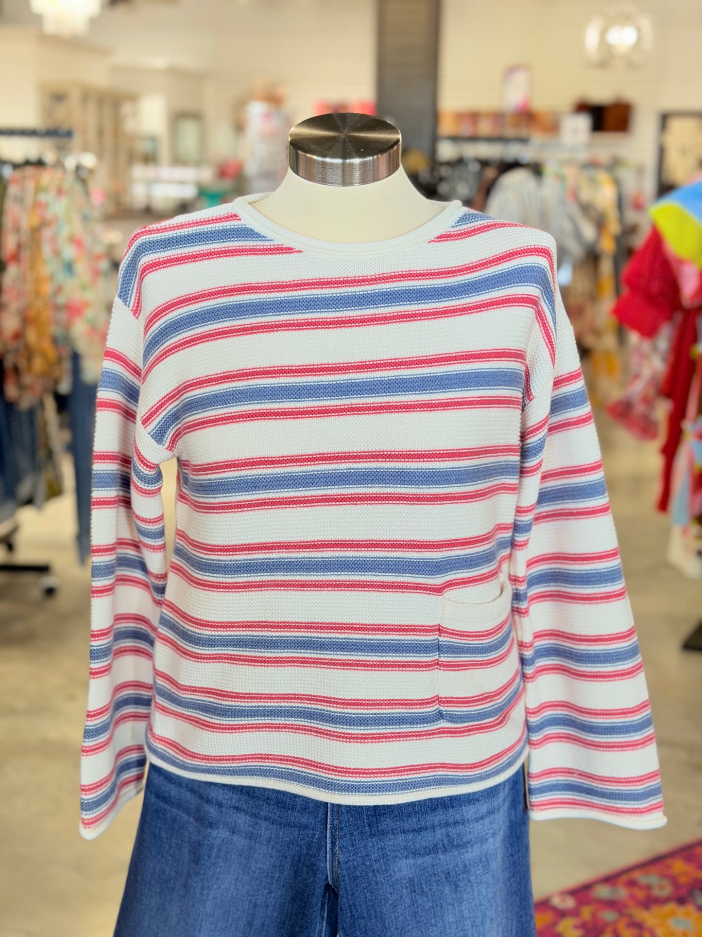 Ivory Striped Gigi Sweater