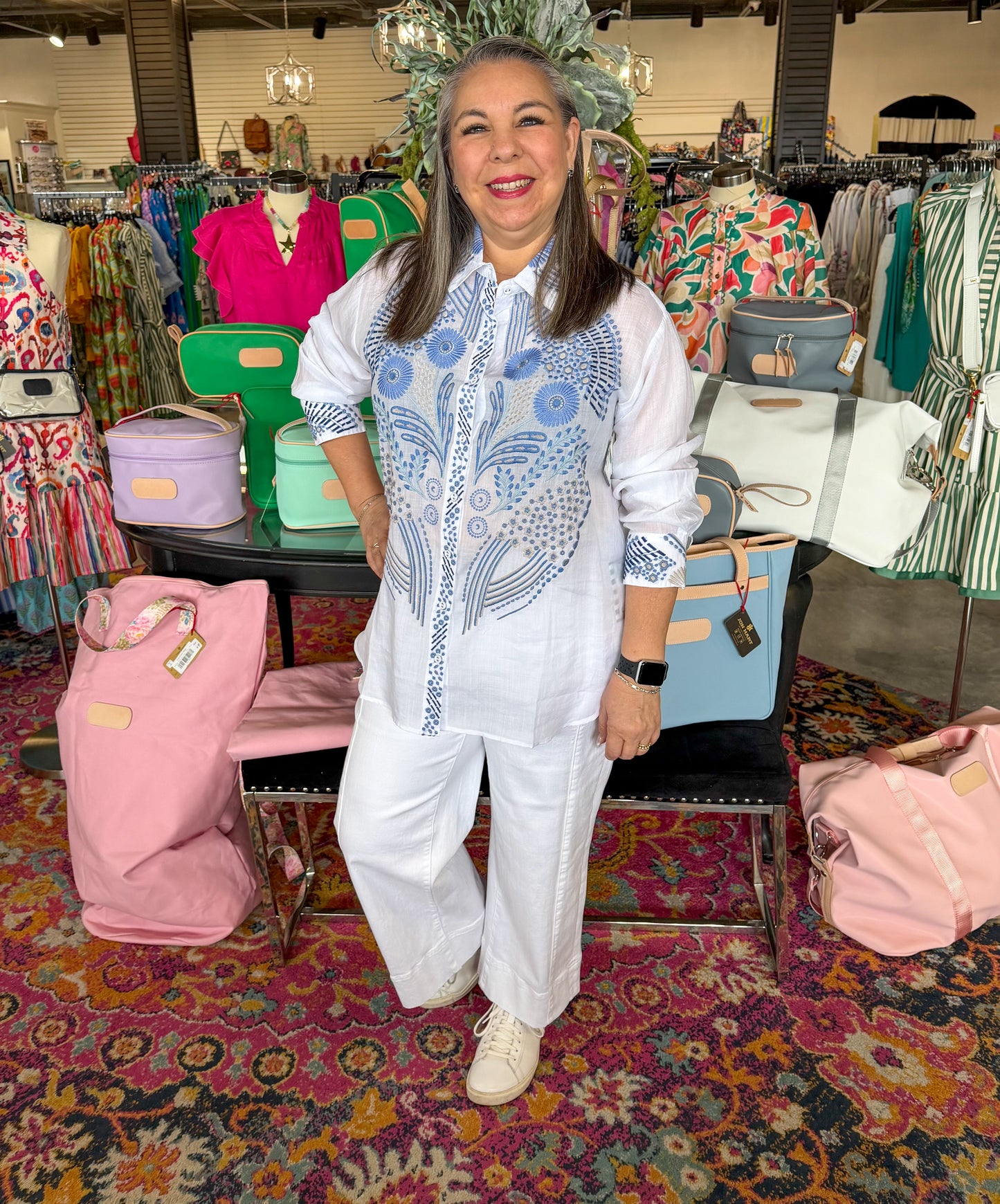 Delmira Smocked Sleeve Paris Blouse