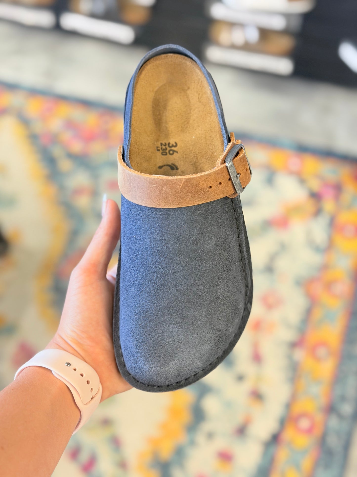 Lutry Suede Navy/Cognac