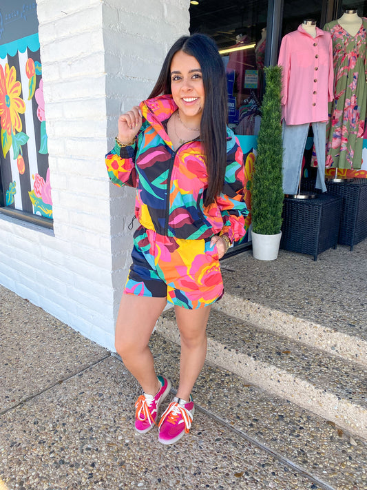 Big Floral Performance Shorts