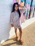 Rainbow Striped Shorts