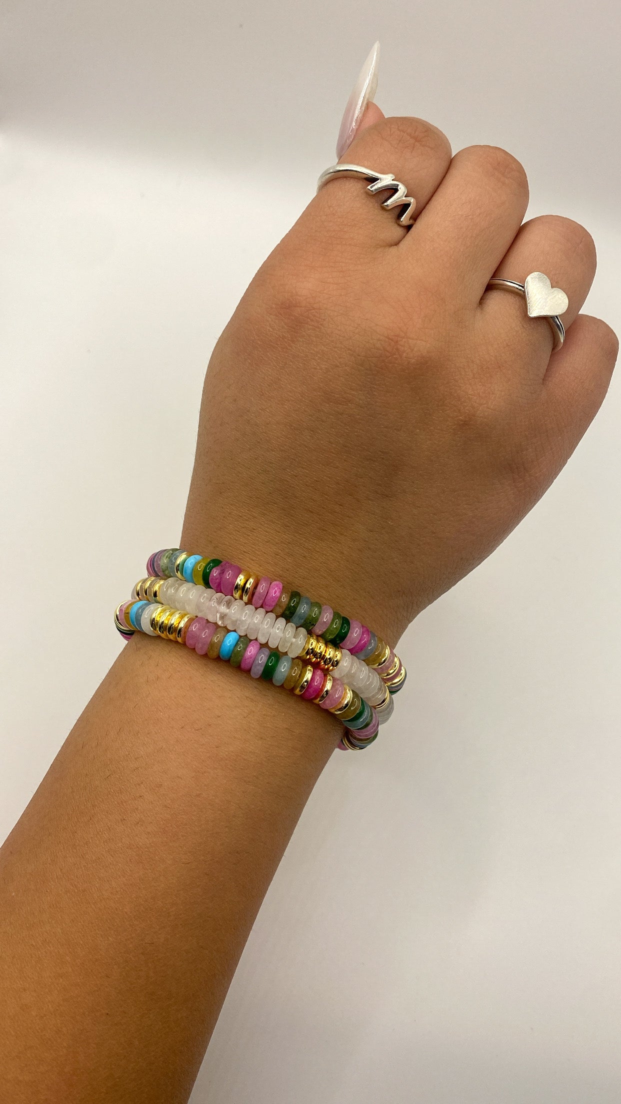 Rainbow Chelsea Beaded Bracelet