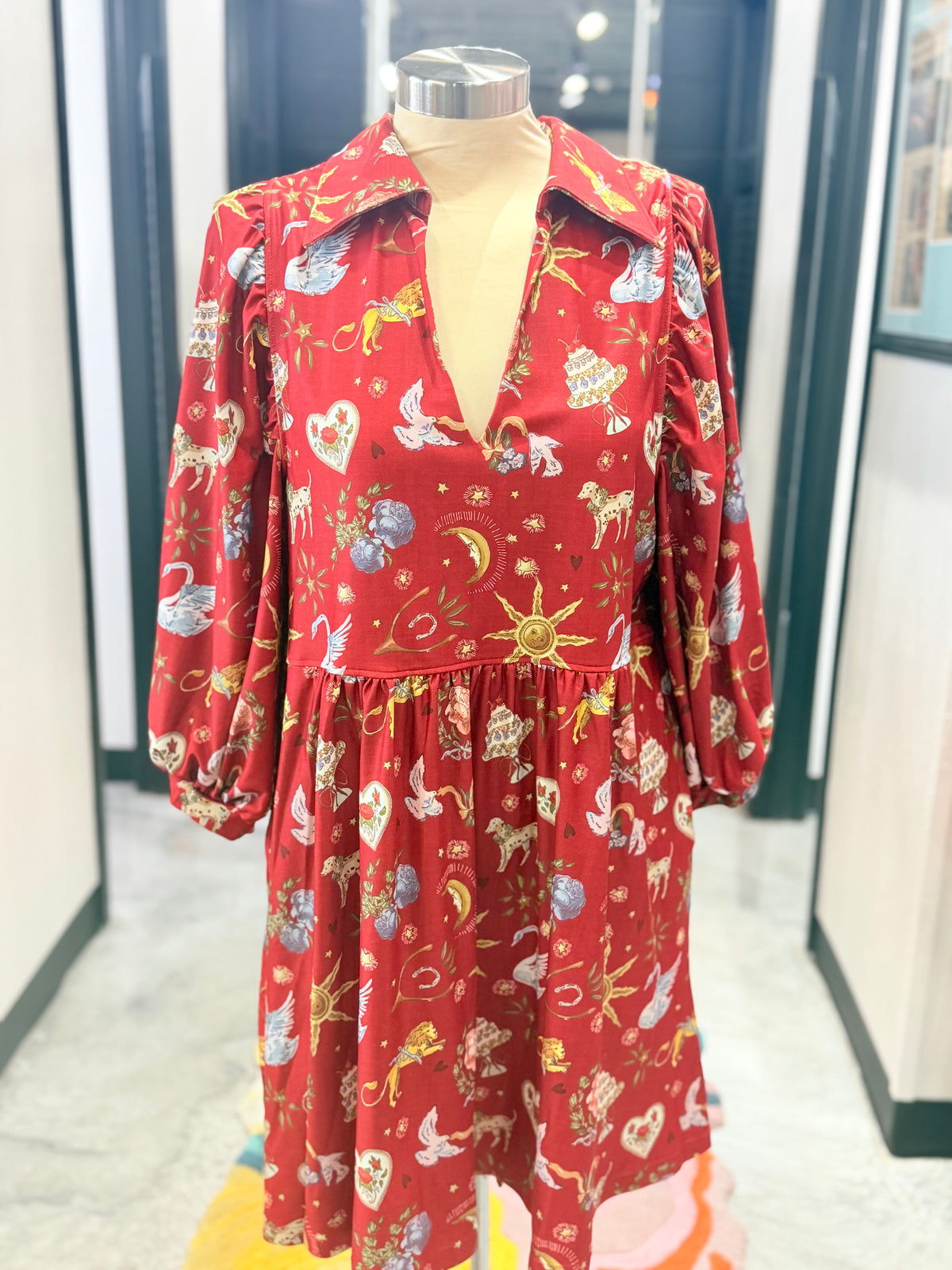 Red Charlotte Dress