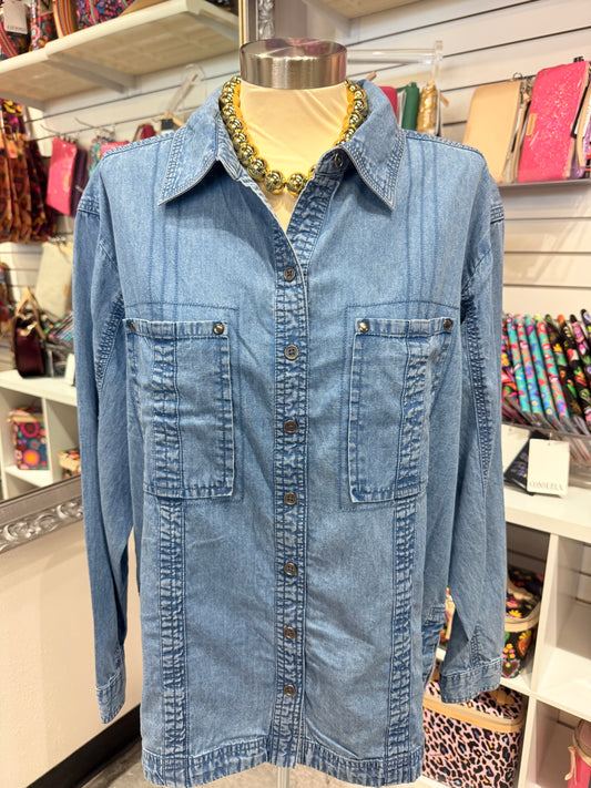 Denim Boyfriend Shirt