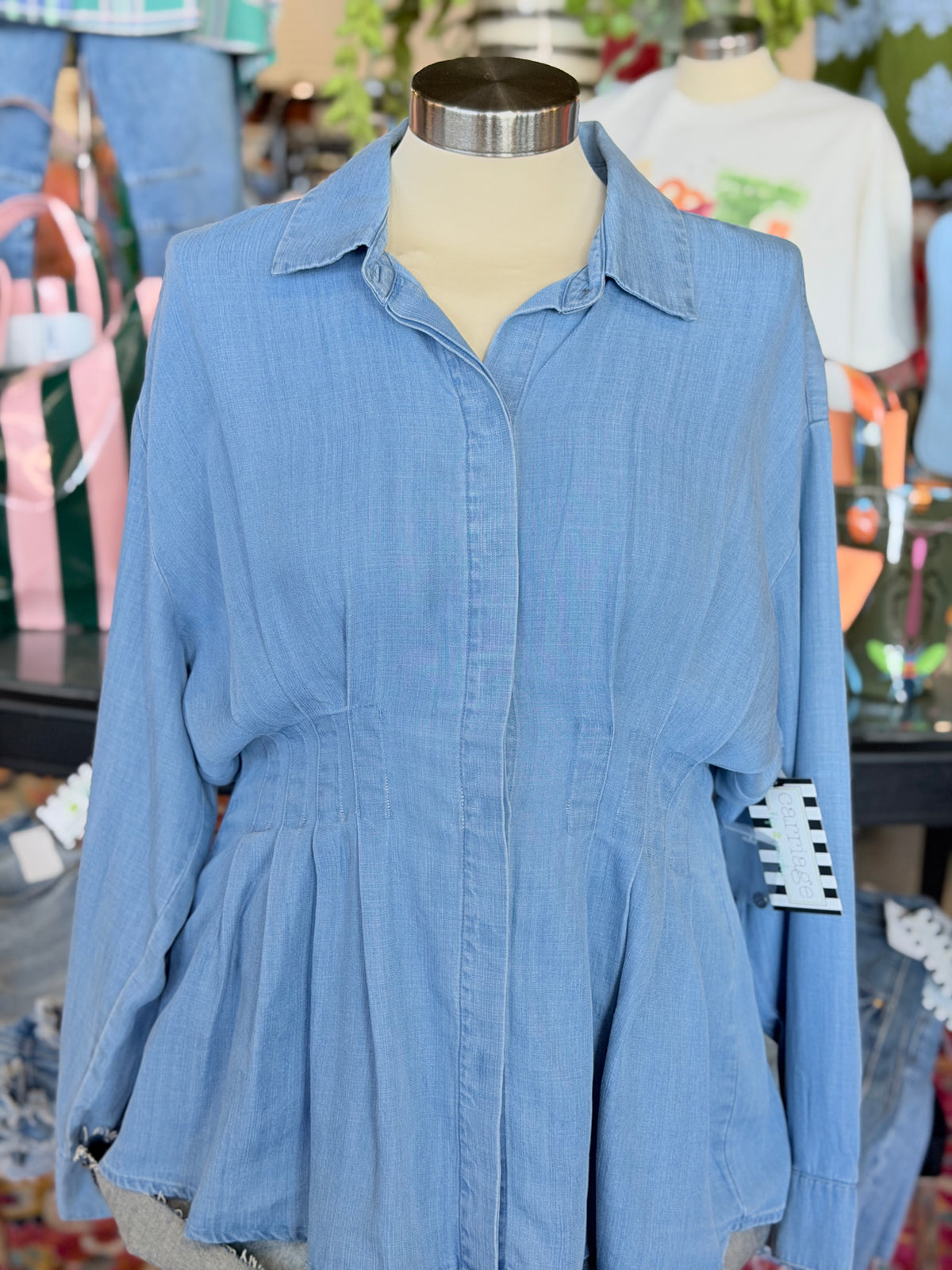Lt Blue Denim LS Shirt