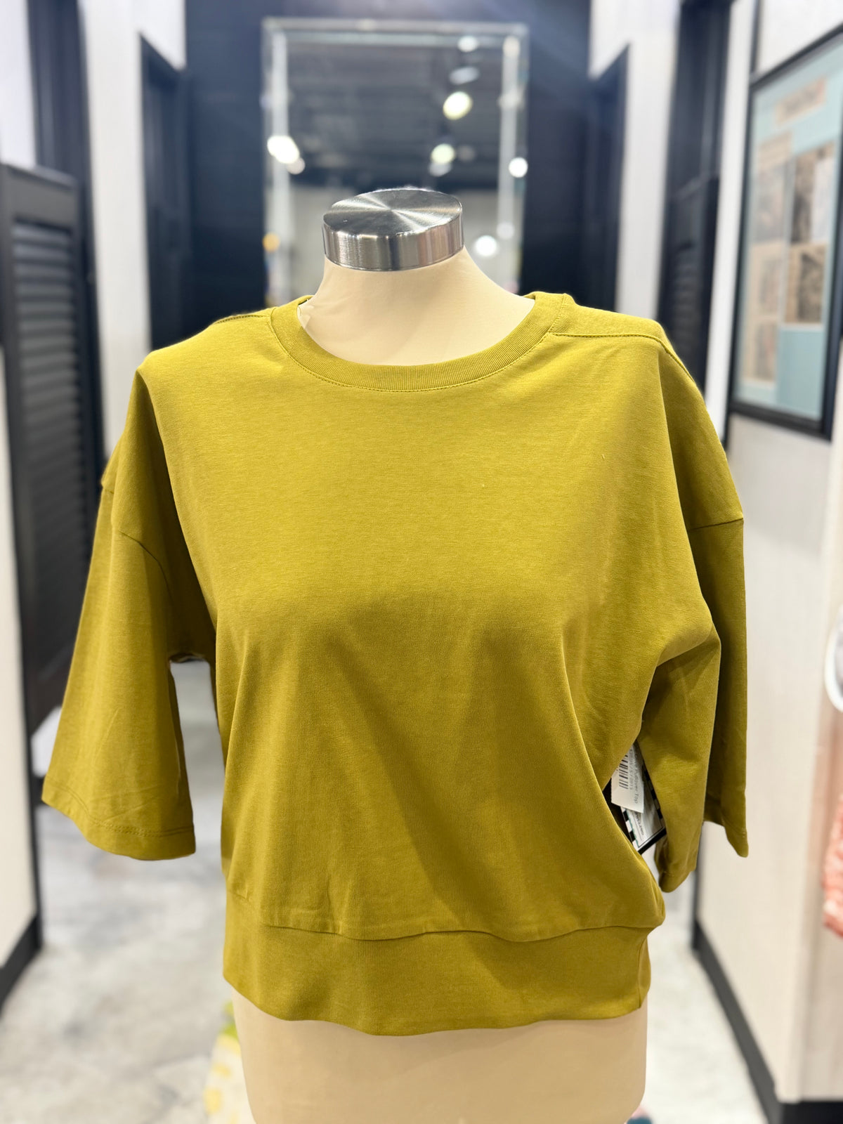 Light Olive Pullover Top