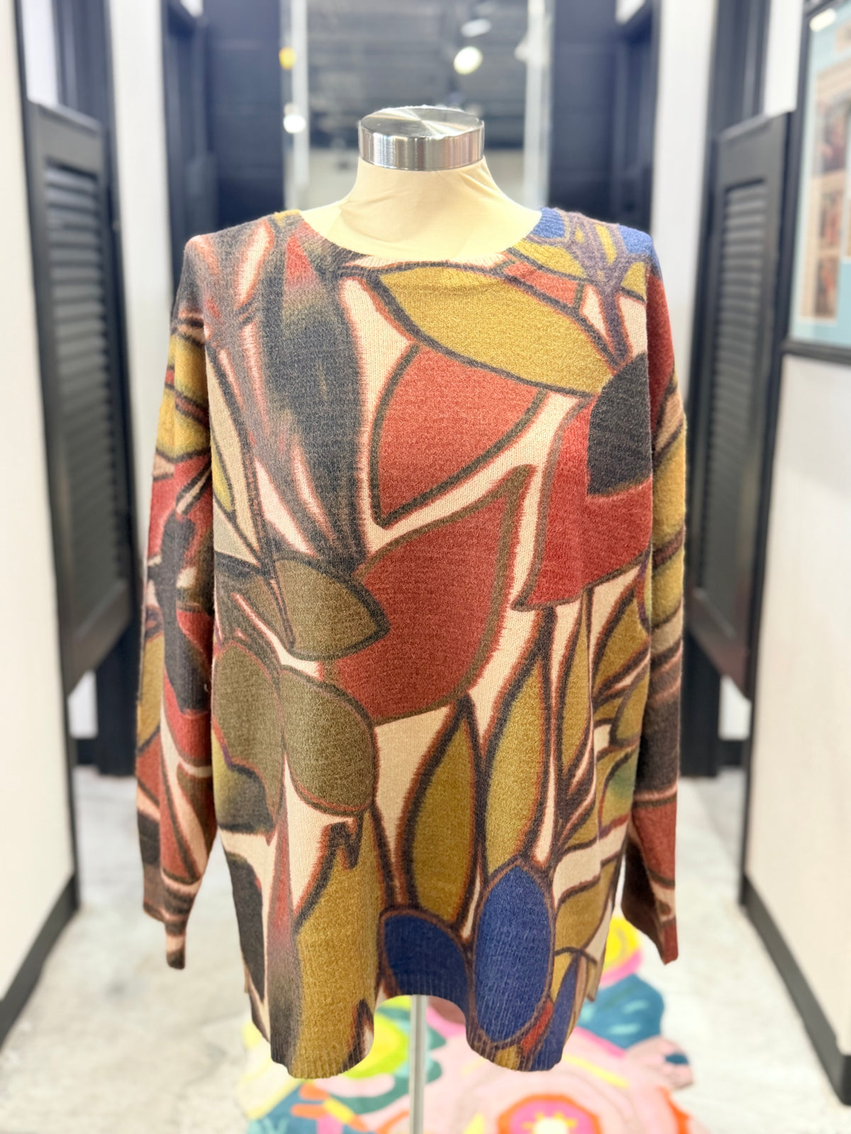 Fall Colors Crew Neck Sweater