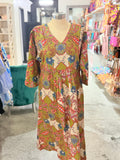 Green Multi Color Matilda Dress