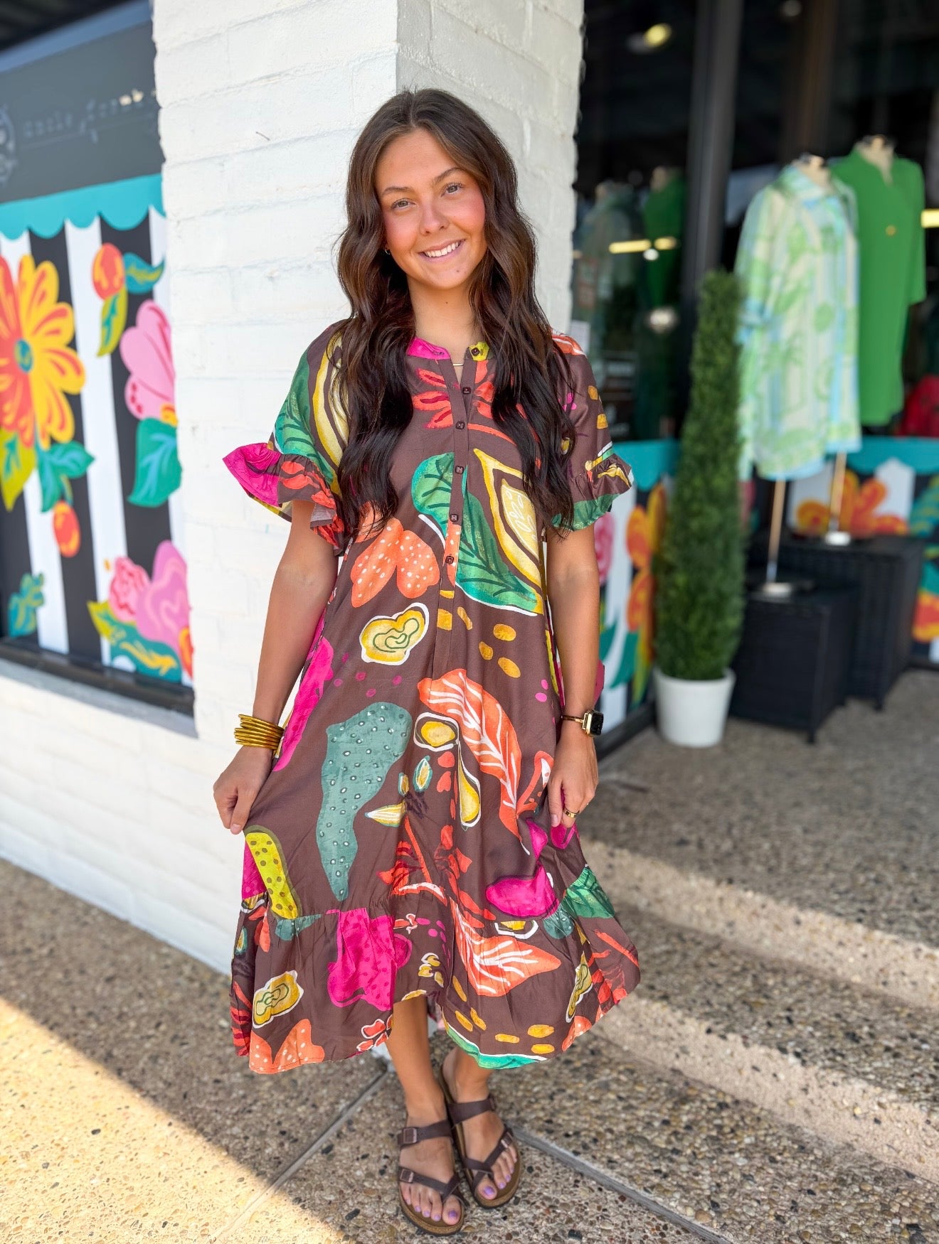 Brown Patio Dress