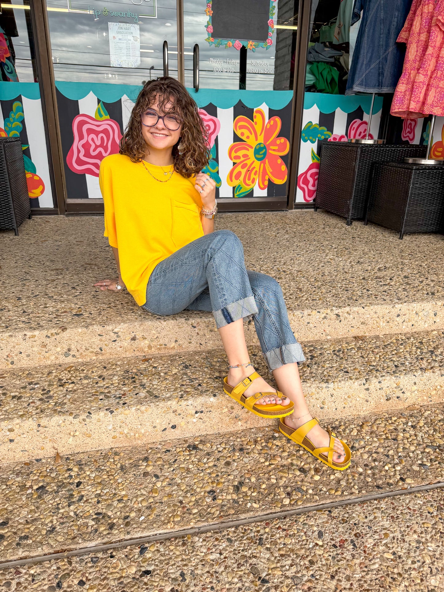 Banana Citrus Staycation Sleep Tee