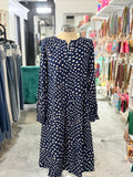 Navy Polka Dot MaNexora Dress