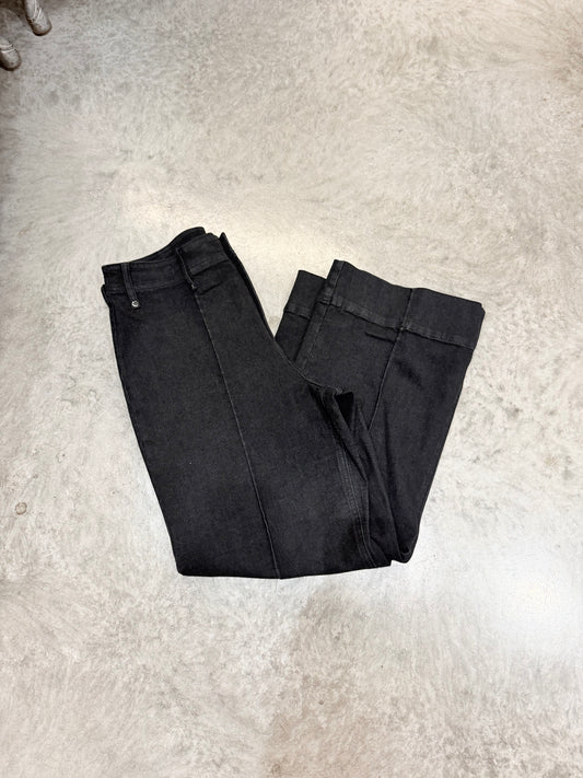 Black Front Crease Pants