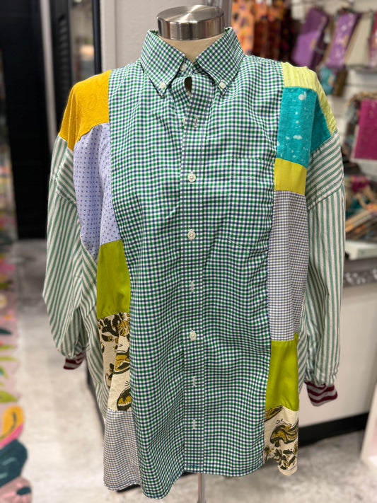 Edith Multi Fabric Top