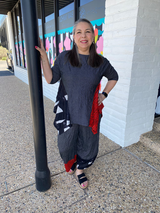 Red Cuff Pant