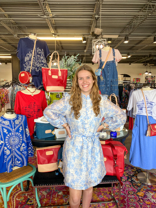 Blue Bashful Garden Dress