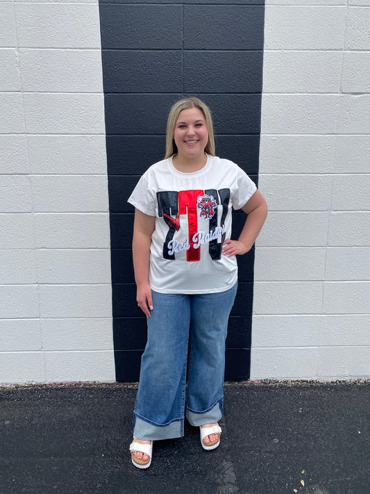 TTU Metallic Icons Top