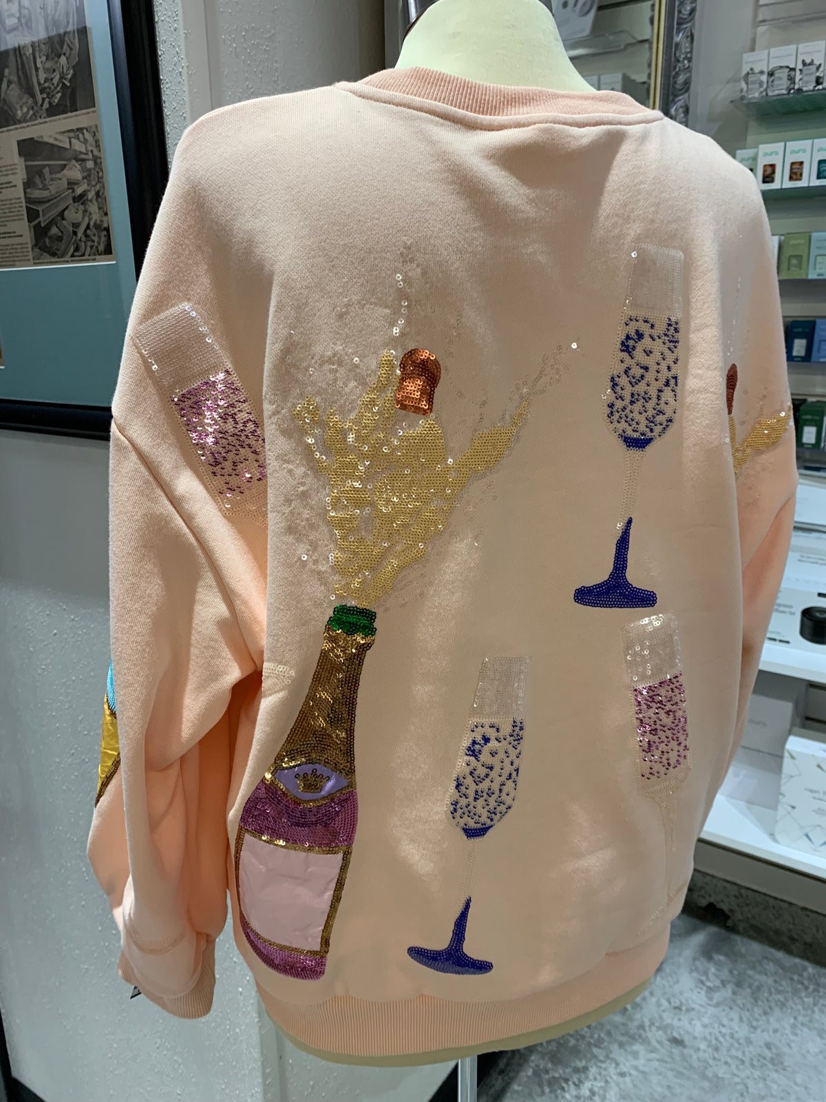 Pale Pink Champagne Sweatshirt