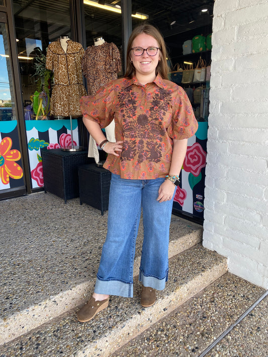 Sophie Copper Block Top