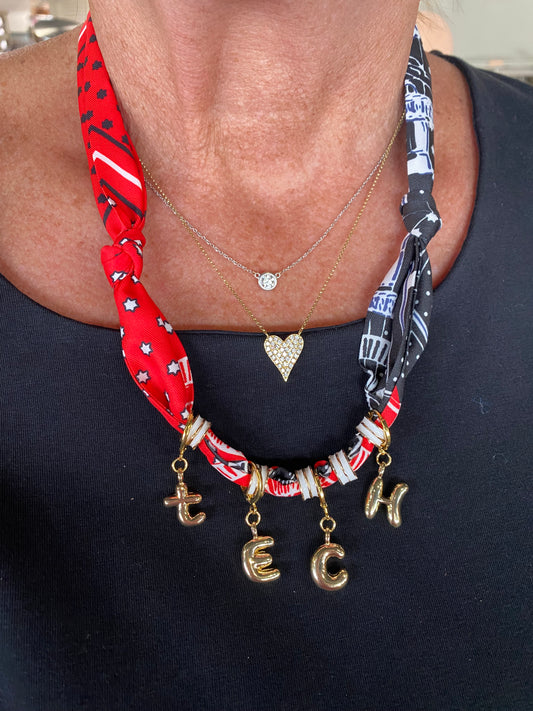Tech Game Day Scarf Necklace