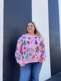 Light Pink Christmas Icon Sweatshirt