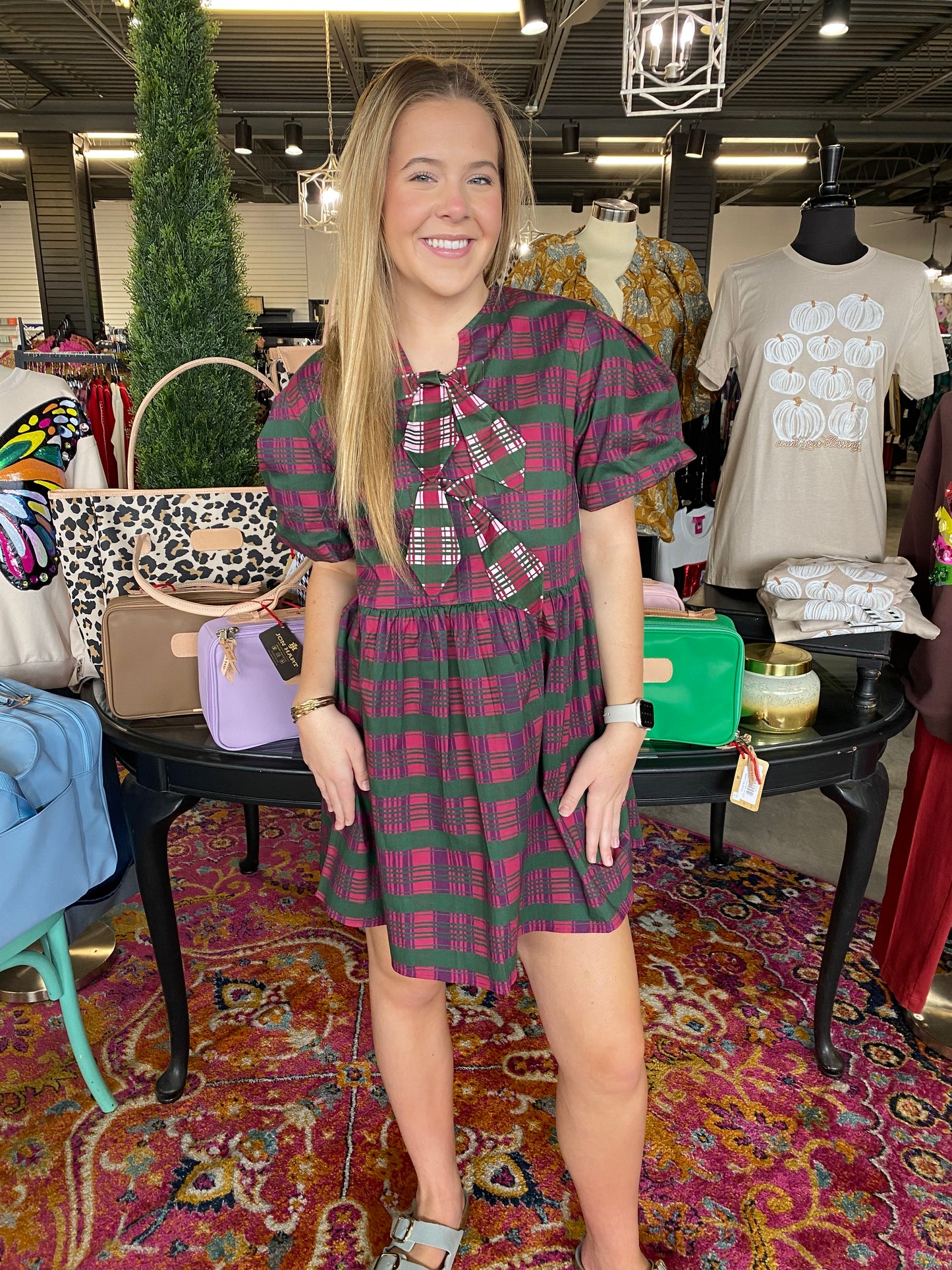 Party Plaid Ella Dress