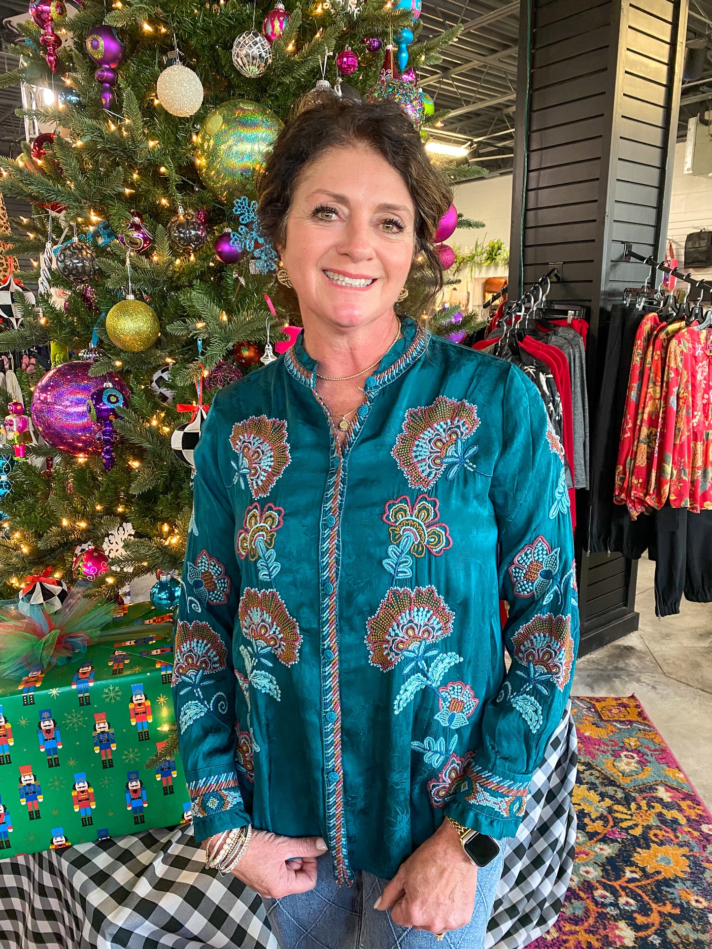 Spruced Up Simone Blouse