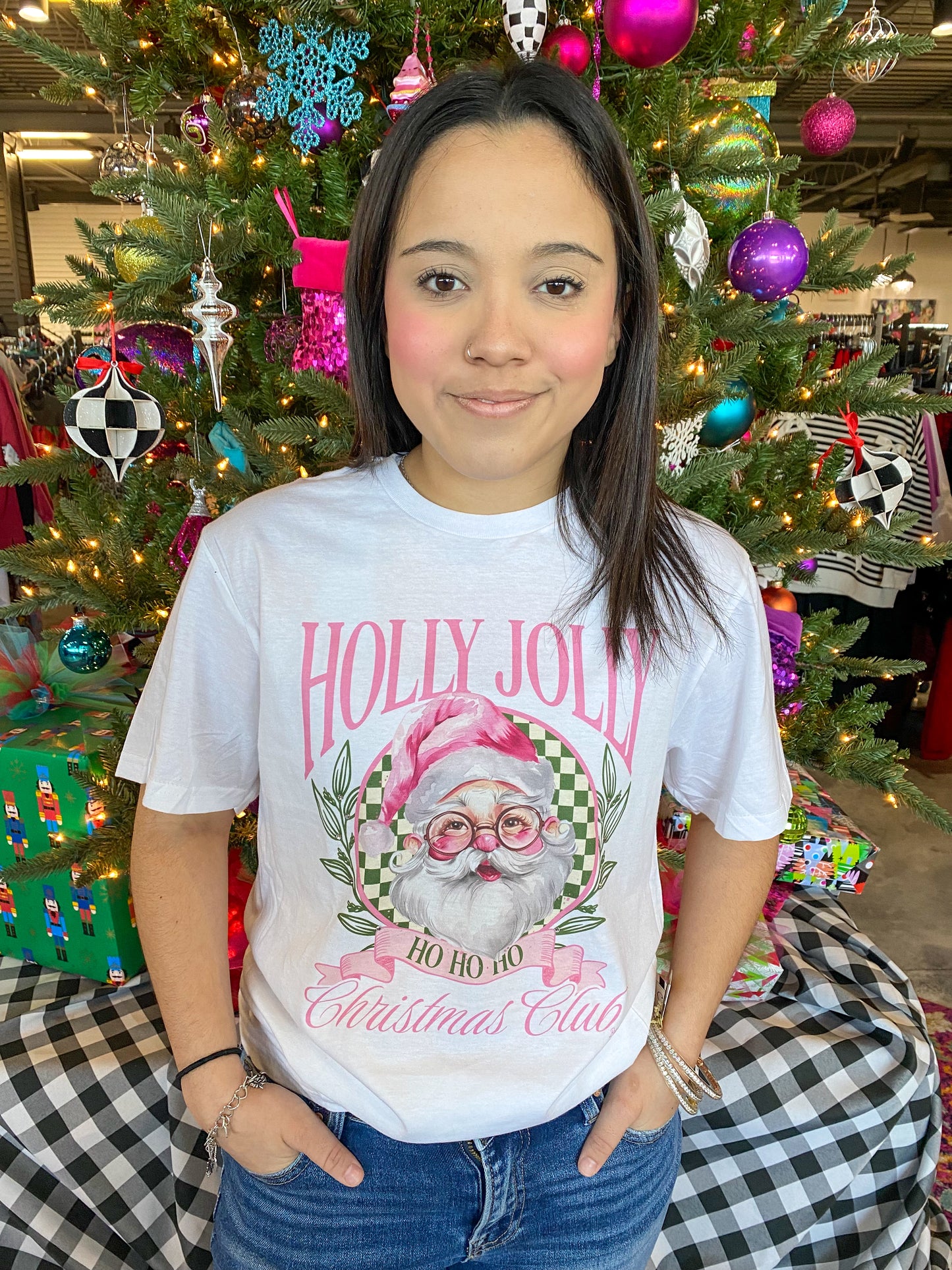 Holly Jolly Christmas Club T-shirt