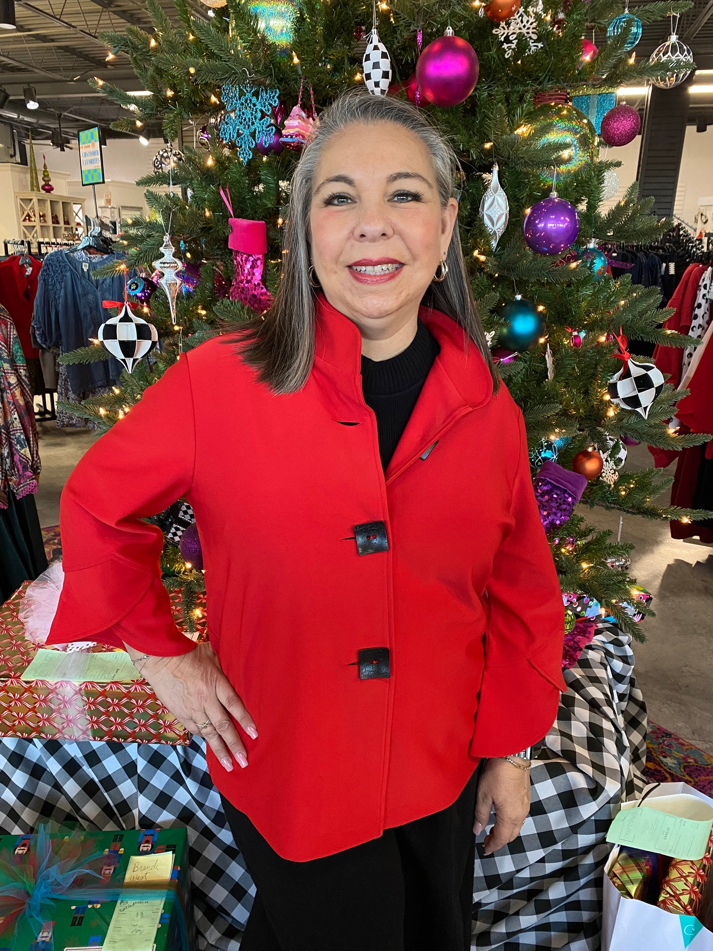 Red Woven Tunic