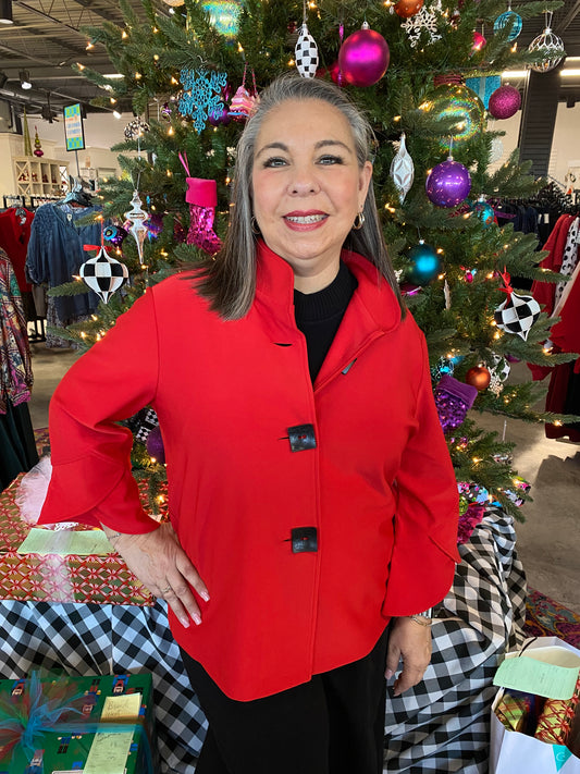 Red Woven Tunic