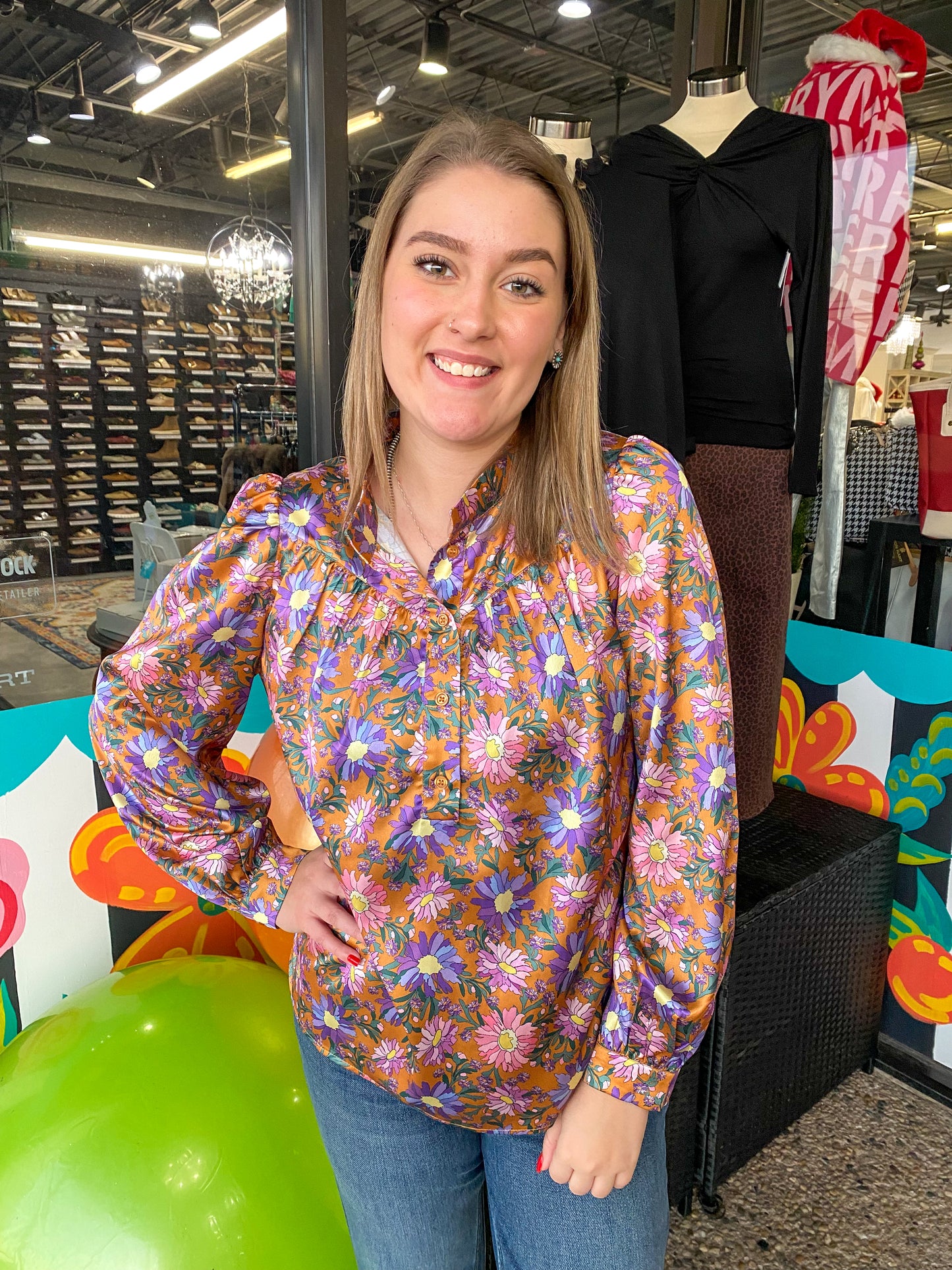 Wildflower Placket Top