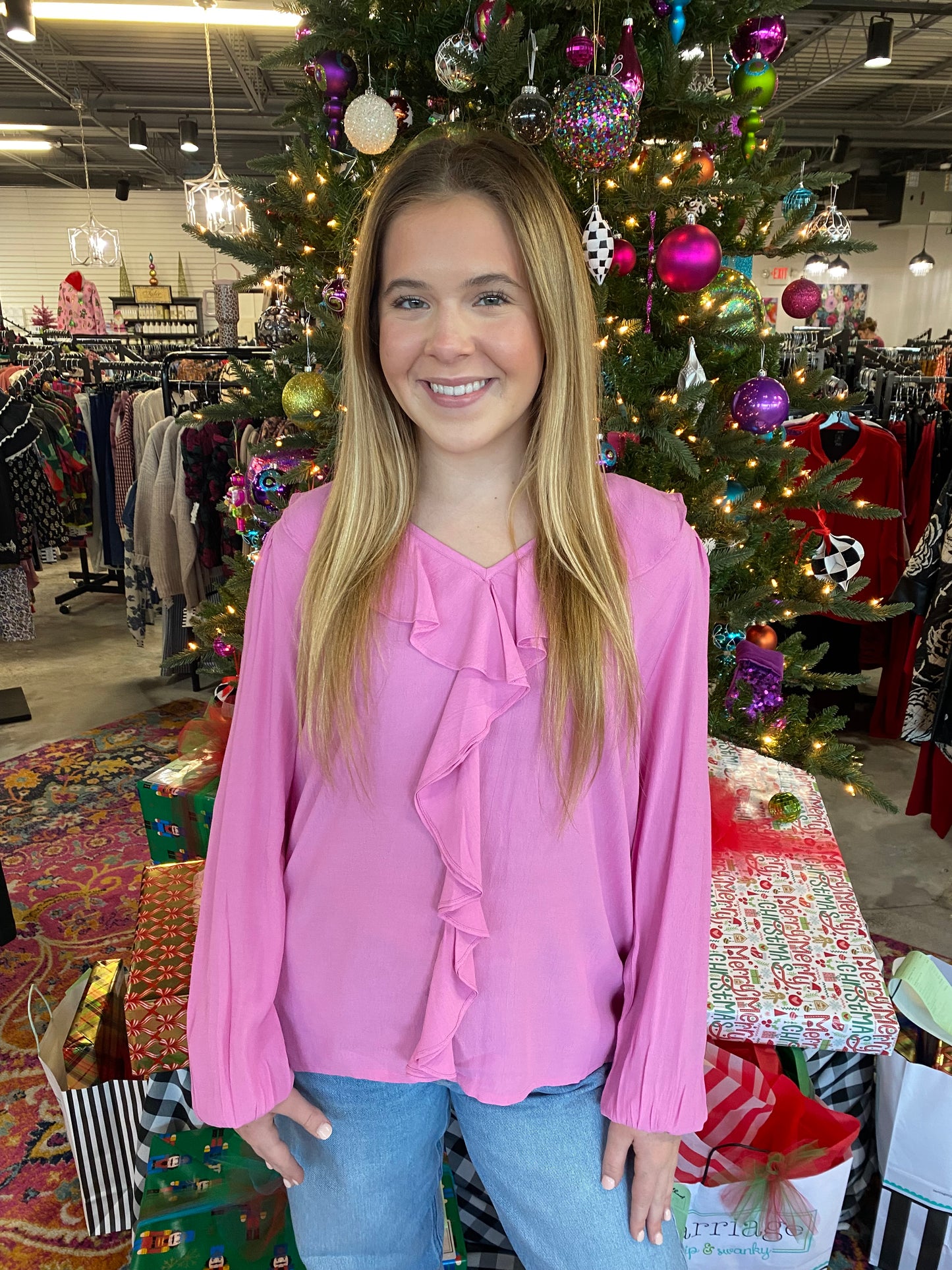 MaBeauna Opera Mauve Blouse