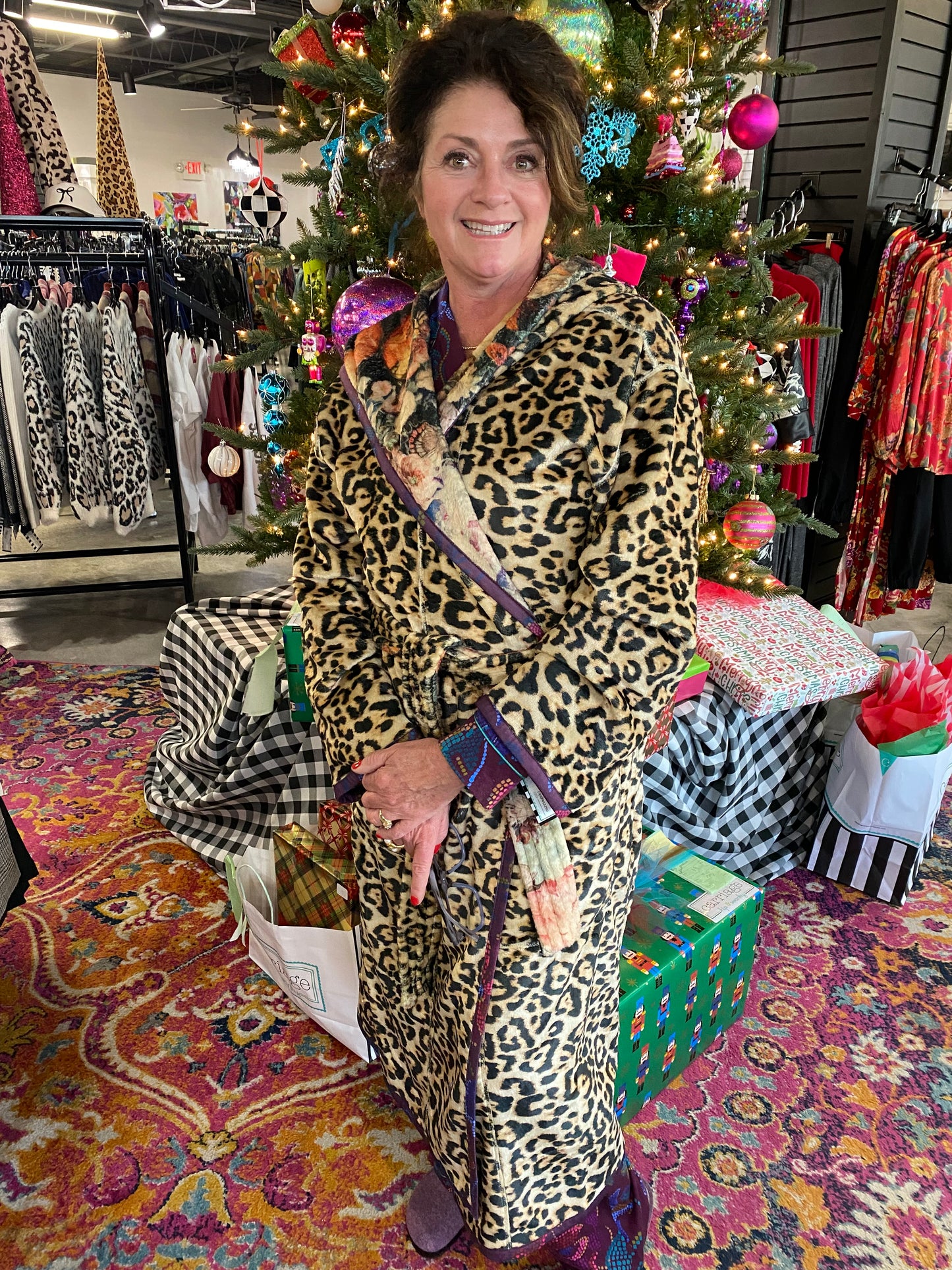 Reversible Leopard Robe