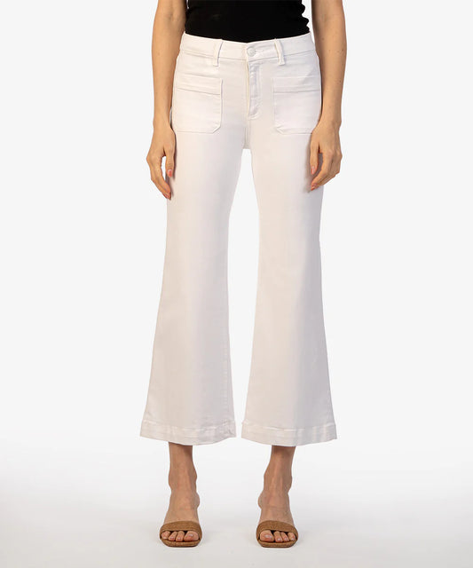 Meg High Rise Optic White Jean