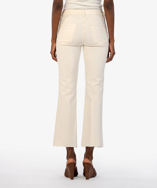 Kelsey High Rise, Cream, Raw Hem