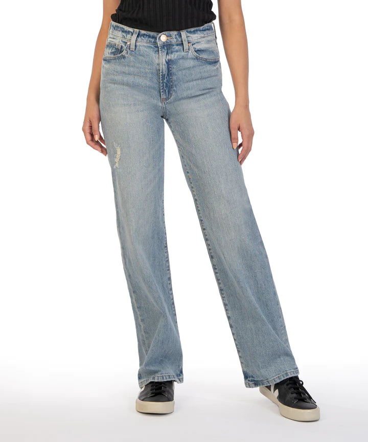 High Rise Light Wash Jeans